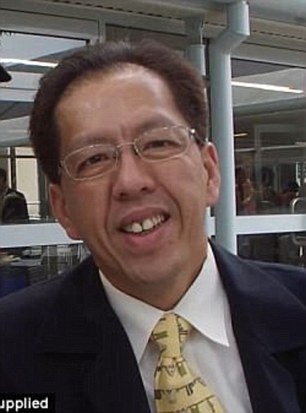 After hearing the gunshots that killed Mr Cheng (pictured), police ran outside the Parramatta HQ and shot Mohammad dead